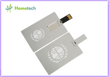 Suya Dayanıklı Süper İnce Kredi Kartı USB Depolama Aygıtı, Metal USB Flash Sürücüler