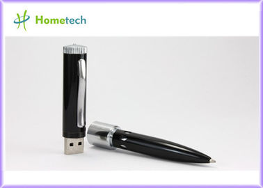 4 GB OEM Hediye USB Kalem Flash Sürücü / USB Flash Kalem Sürücüler, Özel Metal Tükenmez Kalem Şekli USB Flash Sürücü
