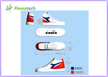 Beyaz sneaker özel usb 2.0 flash sürücü 2 gb 4 gb 8 gb 16 gb 32 gb 64 gb özel logo mikro usb bellek sopa