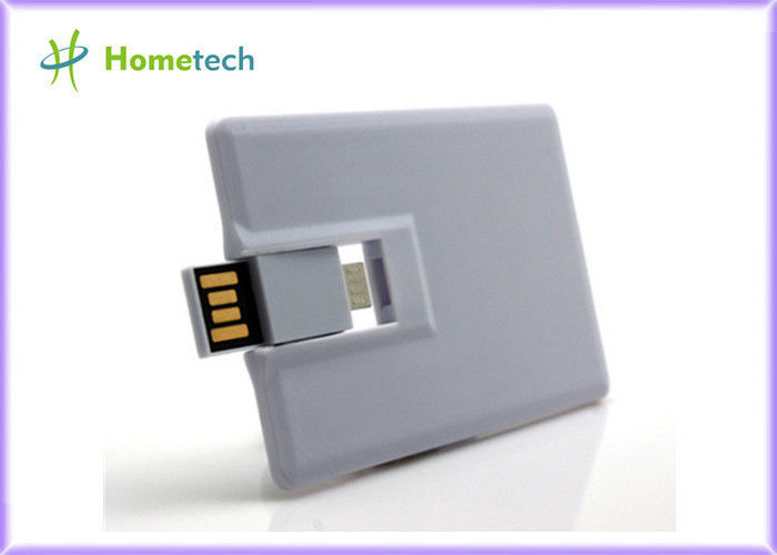 Beyaz Plastik Kredi Kartı OTG / Akıllı Telefon Cep Telefonu USB Flash Sürücü 16GB 32GB