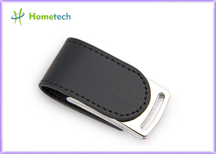 Siyah PEN USB 2GB 4GB 8GB Deri USB Flash Disk Yüksek Hızlı Silkscreen