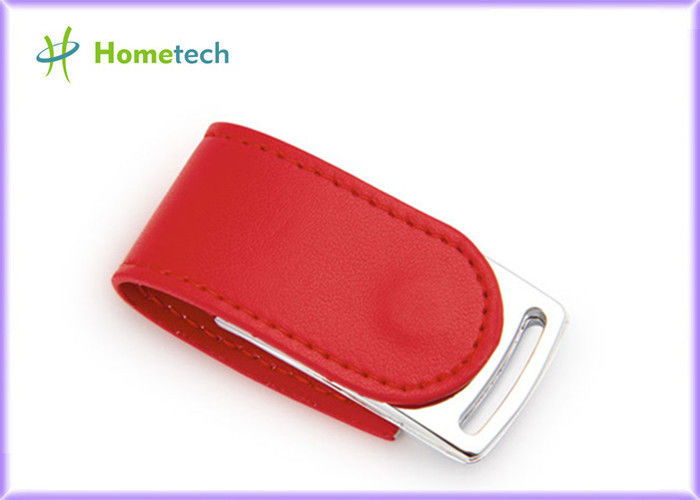 4GB Kırmızı Deri Usb Flash Disk Güzel Deri Kapak Usb Pen Drive ile Özel Logo