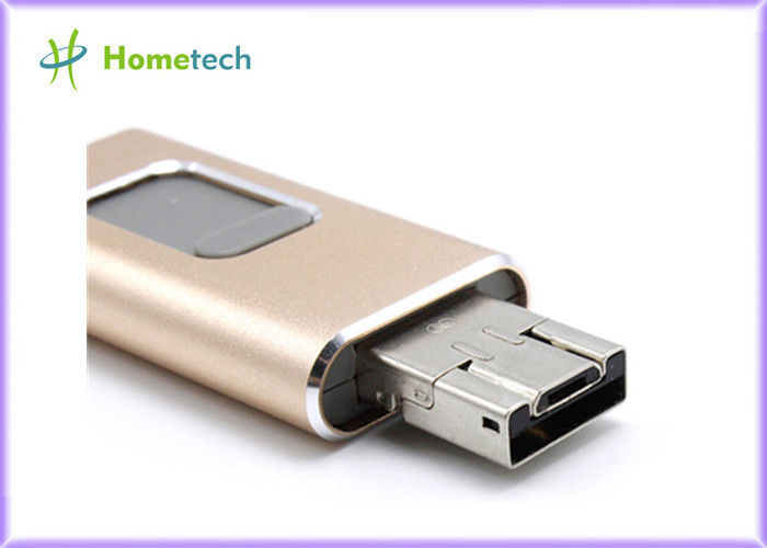 IOS / Android için Cep Telefonu USB Flash Sürücüsü, Alüminyum Alaşımlı Malzemeli I-Kolay Sürüş