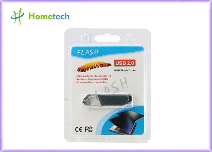 FCC RoHS Standardlı Yüksek Hızlı Deri USB Flash Disk 64GB / USB 2.0 Kalem Sürücüsü 4GB