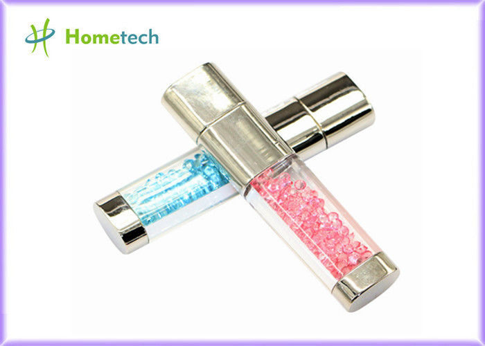 Moda USB 2.0 Flaş Kalem Sürücü, Kristal Kalp USB Flash Sürücü Diamond Memory Stick