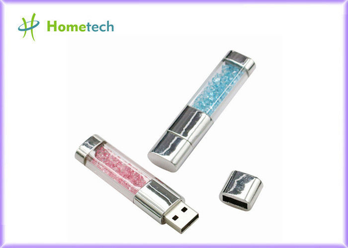 Moda USB 2.0 Flaş Kalem Sürücü, Kristal Kalp USB Flash Sürücü Diamond Memory Stick