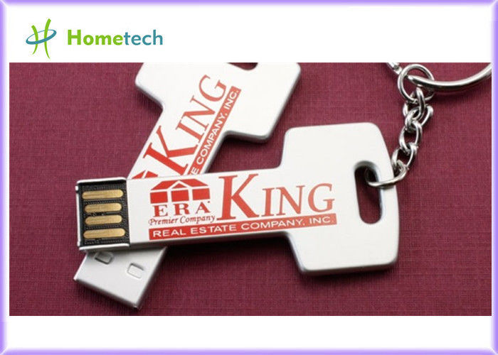 Su geçirmez alüminyum anahtar USB 2.0 U Disk / anahtar USB bellek 4 GB 8GB, 16GB