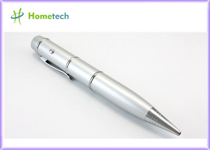Lazer pointer ile USB kalem, özelleştirilmiş logo ile Hediye usb kalem sürücü Kalem usb flash sürücü