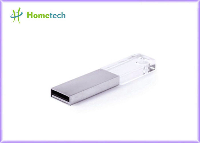 Özel Kristal Kalp USB Flash Sürücü 2D 3D Logo Gravür Şirketi / Buisness Hediye