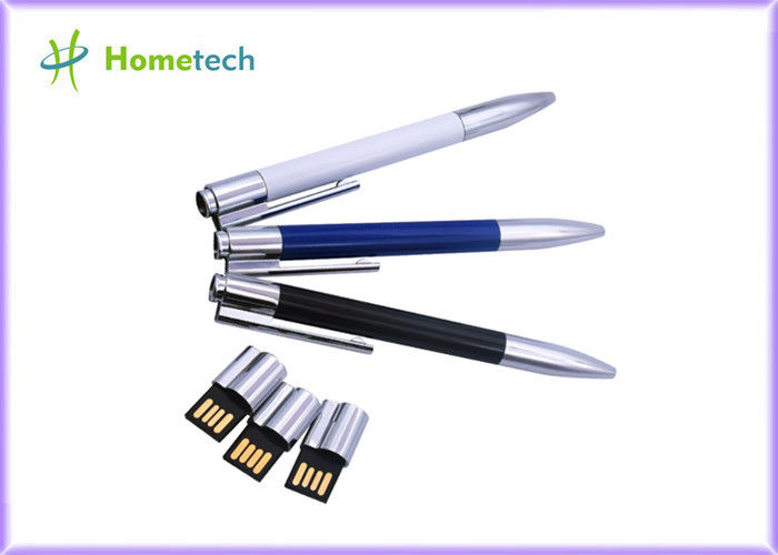 Metal Tükenmez USB Flash Kalem Sürücüler 2.0 4GB 8GB 16GB 32GB Flash Bellek Çubukları Pendrives