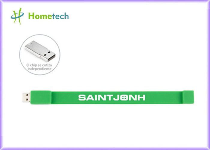 Promosyon Hediyelik Silikon USB Bileklik USB Flash Sürücü 4GB / 8GB